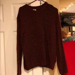 Red, maroon sweater